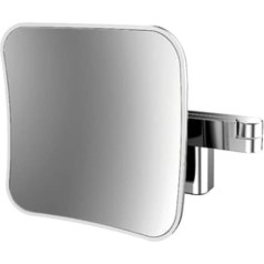 EMCO EVO LED Vanity Mirror Double Articulated Arm Square Vanity Mirror with Lighting Wall Mounted Dimmable Magnifying Mirror (5X)