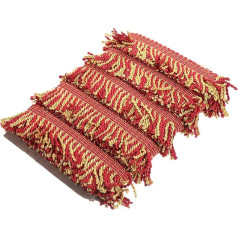 LALAFINA Pack of 2 Twist Tassel Ear Home Decor Home Decoration DIY Curtain Accessories Tassel Trim Fringe Sew Sofa Cushion Decorative Curtain Strip Tassel Edge Polyester