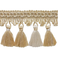 5 ярдов Value Pack Ivory, Sand 2 3/10,2 см Imperial II Tassel Fringe Style # nt2502 Цвет: Seashell - 5055 (15 футов/4,5 метра)