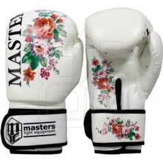 Боксерские перчатки RPU-FLOWER / белый+8 унций