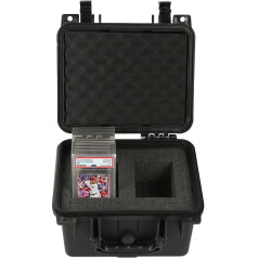 PIT66 Водонепроницаемый бокс для хранения 75 штампованных или 250 нештампованных карт, черный, S, практичный