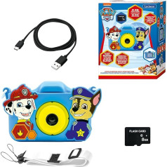 Lexibook, Paw Patrol DJ078PA Камера 4 в 1 для детей с функциями защиты, фото, видео, MP3 и игры, 15 рамок для персонализации фотографий, карта памяти 8 ГБ в ком