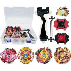 Gytobytle Spriggan 4-в-1 Bey Battle Spinner with Box Metal Fusion Burst Battle Blade Spinning Top Set, Handle with Sound and Light, 2 Launcher Детская игрушка