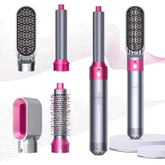 Swetfela Набор стайлеров для волос, Airstyler 5-в-1 с круглой щеткой-феном Стайлер для волос Теплый воздух щетка Термальная щетка поток воздуха утюжо