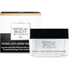 Medical Beauty® Global Anti-Ageing Day Cream, сверхнасыщенный интенсивный уход премиум-класса для эффективного разглаживания морщин для зрелой кожи, выражен