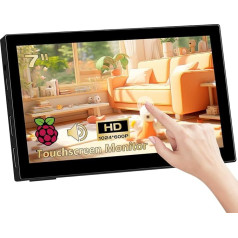Сенсорный экран 7 дюймов маленький портативный монитор мини монитор HD 1024 x 600P IPS экран, маленький экран для ноутбука PS4/5 Ras Pi