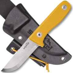 Нож SCHNITZEL DU Outdoor с ножнами и огненной сталью для детей и подростков от 10 лет с защитой от ржавчины и различными цветами Детский нож Нож разде