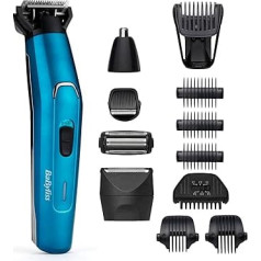 Babyliss Men 12 в 1 Японская сталь Ultimate Face and Body Care Set с триммером для носа, ухода за головой и телом, 100% водонепроницаемый