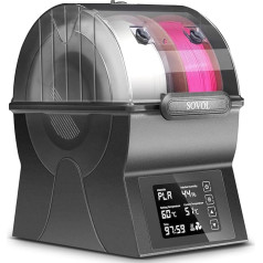 Sovol SH02 Filament Dryer, 2 Rolls 3D Printer Filament Dryer with PTC Heater, Filament Dry Box with Touch Screen, One Button Setting, Compatible with PLA PETG TPU ABS 1.75/2.85 mm