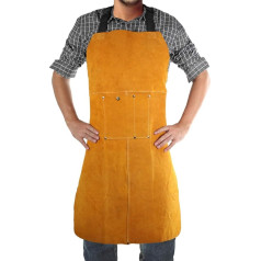 Безопасность магазин кожаный сварочный фартук тепла и пламени устойчивостью защитной одежды или безопасности одежды для ковки деревообр