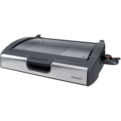 Настольный гриль для барбекю в черном / стеклянном исполнении