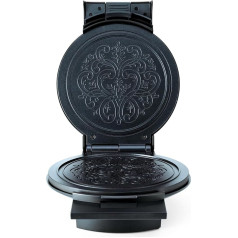 Wilfa ØSTERDAL Waffeleisen - Вафельница с двойным антигафтовым покрытием, 1000 Вт, термостатом и сигнальной лампой, шварц