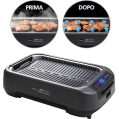 MACOM Just Kitchen 849 Гриль с вентилятором без дыма. В помещении/дома. Плита/гриль. Со встроенной вытяжкой и двойной системой фильтров, без запаха и д