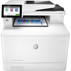 Многофункциональный цветной лазерный принтер HP LaserJet Enterprise M480f (принтер, сканер, копир, факс, LAN, дуплекс) белый