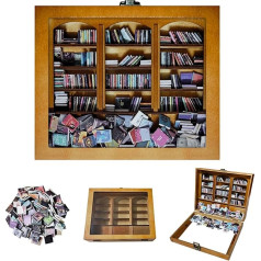 AOOWSDX Angst-Bücherregal, 300 Stück, Mini-Bücher, Stress wegschütteln, Mini-Marken-Bücher, Bücherregal-Zubehör für Zuhause, Büro, Bibliothek, Dekoration und Buchliebhaber, Geschenke