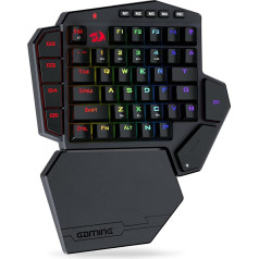 Redragon K585 PRO Беспроводная одноручная механическая клавиатура, 42 клавиши, 3 режима RGB 40% игровая клавиатура с 7 встроенными макро-клавишами, съе