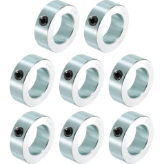 Карта поиска 8-ми элементный набор Schraubenmanschetten, 3,8 см Bohrung, Karbonstahl, Schaftmanschetten, 5,1 см Außendurchmesser, 11/16 Zoll Breite, Schlossachsenmanschette für Linearstangenwellenführung