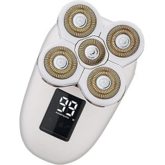 VICASKY Elektrischer Rasierer Elektrorasierer Maschine Elektrischer Kopfrasierer Trimmer Wiederaufladbar Elektrischer Rasiermesser Gesicht Rasiermesser Rasierapparat Haarentferner Weiß