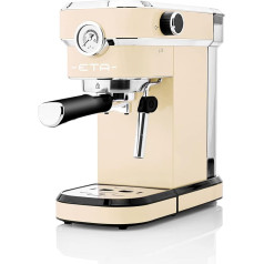 ETA Storio Portafilter I Beige I Эспрессо-машина I Насадка для вспенивания молока I 20 бар I Резервуар для воды 750 мл I 1350 Вт