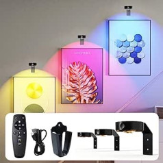 Беспроводной светильник Starxing, 3 шт., 2000 мАч, перезаряжаемые светильники для картин, 16 RGB светодиодов, регулируемая яркость, лампа-дротик, пул