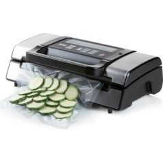 DOMO DO331L Вакуумный запайщик / запайщик пленки с 1 рулоном пленки - черный/серебристый 130 Вт