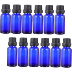 PACKOVE 20Stücke Glasprobenflaschen mit Tropfverschluss Wiederverwendbare Flaschen für Ätherische Öle Parfüm und Kosmetische Flüssigkeiten Reisen und Alltagsbedarf