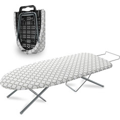 Johgee Складной стол гладильная доска с подставкой для утюга, складная маленькая гладильная доска с нескользящими ножками, мини гладильная д