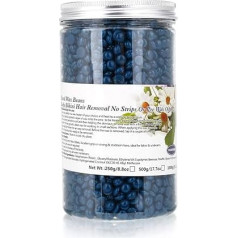 Твердые восковые бобы, 500 г Воск для тела Безболезненное удаление волос Горячие восковые бобы для женщин и мужчин Удаление волос на всем те