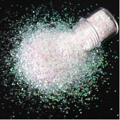 10ml Laser Hexagonal Pailletten Glänzender Nagellack Pulver Flockenstaub Funkelnde Verchromte Lackpolitur Nagellack Nageldekoration