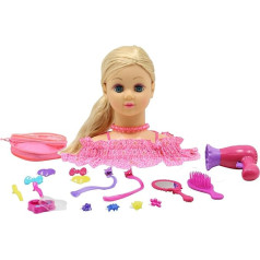 - UNKNOWN - Happy Friend Hair Styling Head Blonde Hair (504404)