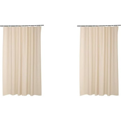 Douceur d'Intérieur 1 PEVA Занавеска для душа 180 x 200 см Этиленвинилацетат Тауп 180 x 200 см (в упаковке 2)