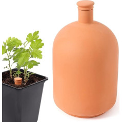 Большие терракотовые горшки для полива Lovely Ran, терракотовый горшок для полива, 10 x 6 дюймов, терракотовые поливочные шипы, самополивающийся 