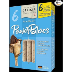 Delicia Pick-Me-Up PowerBloc 6 коробок по 6 = 36 кормов для птиц