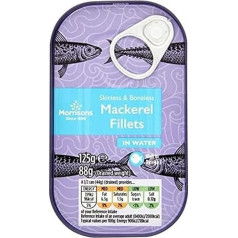 Филе скумбрии Morrisons в воде, без кожи и костей, 125 г