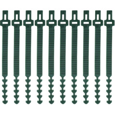 EMSea Pack of 10 Cable Ties Rubber Adjustable Straps with Buckle for Plants Trees Garden Gardening Agriculture 25cm