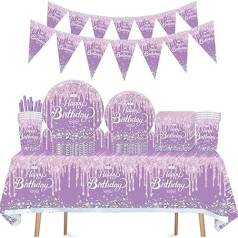 ZOOMPIL Бриллиантовая детская посуда для вечеринки в честь дня рождения, набор посуды для вечеринки в честь дня рождения, украшение для вечери