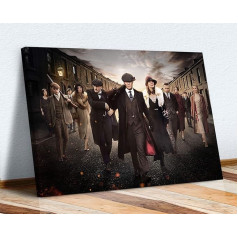 CanvasArtShop Peaky Blinders Crew Canvas Art Print Framed 30mm Deep 30mm x 50cm