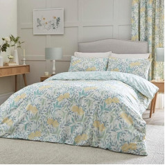Dreams & Drapes Design - Sandringham - Reversible Duvet Cover Set - King Duvet Cover Set in Duck Egg