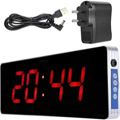 Jeffergarden дома цифровые настенные часы цифровой светодиодный календарь часы температура настенные часы ЕС вилка 110-240 V