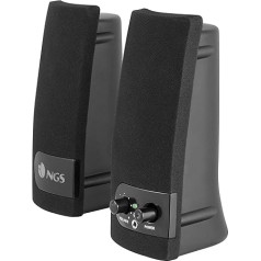 Мультимедийная колонка NGS SB150 Soundband 2.0 с питанием от USB - серебристый/черный