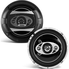 Boss Audio P65.4C 6,5 дюймов Phantom 4 Way Electroplate Injection Cone Diecast Aluminum Basket