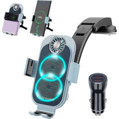 Olycism 15 Вт Qi Быстрое Беспроводное Зарядное Устройство Автомобильный Держатель Мобильного Телефона с Функцией Зарядки Двойной Катушки Авто