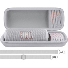 Aenllosi Жесткий дорожный чехол для портативной Bluetooth колонки JBL Flip 7 / Flip 6 / Flip 5 (только белый)