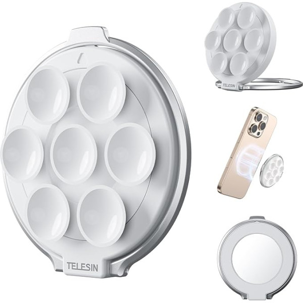 TELESIN° Магнитный держатель для мобильного телефона на присоске, держатель для телефона на присоске, совместимый с MagSafe, магнитный держатель 