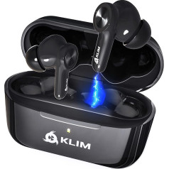 KLIM Pods V2 - наушники-вкладыши Bluetooth 5.3 - высокое качество звука - ANC - отличная изоляция - простое и быстрое сопряжение - батарея на 24 часа (восстан