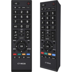 Alkia CT-90326 Пульт дистанционного управления совместимая замена для Toshiba телевизор/LCD/ LED, применимо 32LV713B 32AV636DB 32AV713B 32AV635DB 32AV615DB 32RV635D 37RV635D 40LV713B 40LV6