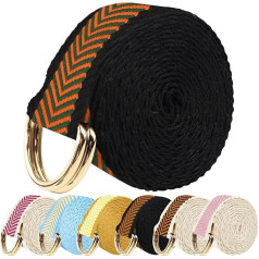 Ремень для йоги для растяжки, ремень для йоги, регулируемые ремни для йоги, неэластичные, ремни для упражнений йоги и пилатеса