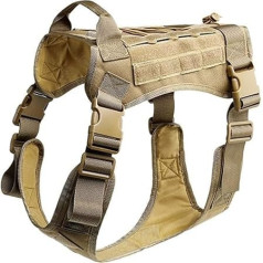 Homeilteds 1000D нейлон тактический сервис Ханд модульные Harness Jagd Weste Ohne Pull Front Clip жилет (цвет : хаки, размер : L)