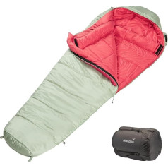 Skandika Gjora Sleeping Bag Mummy Спальный мешок для юниоров/взрослых/детей, 3-4 сезона, нейлон рипстоп, компактный, водоотталкивающий, мешок для упаковки, 