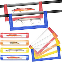 GliCraft 8 x чехлов для рыболовных приманок, прозрачные ПВХ чехлы для приманок обеспечивают безопасность рыбалки, чехол для хранения приманок